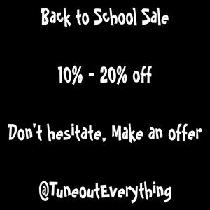 10% - 20% off Back to school Sale